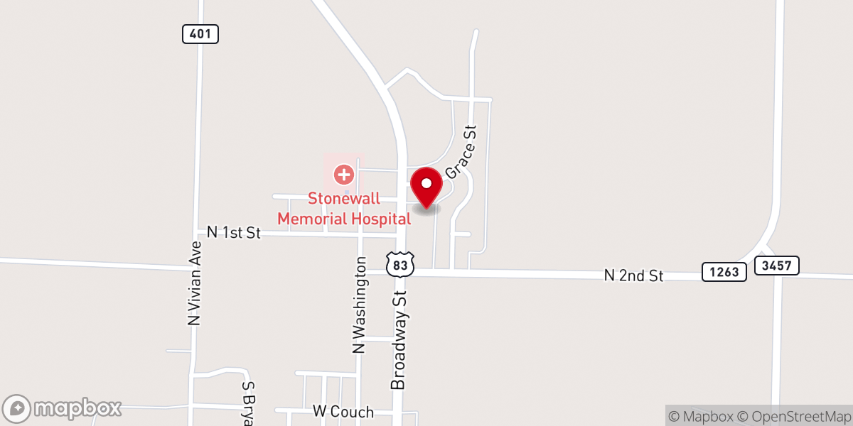 Map showing location of First Baptist Church