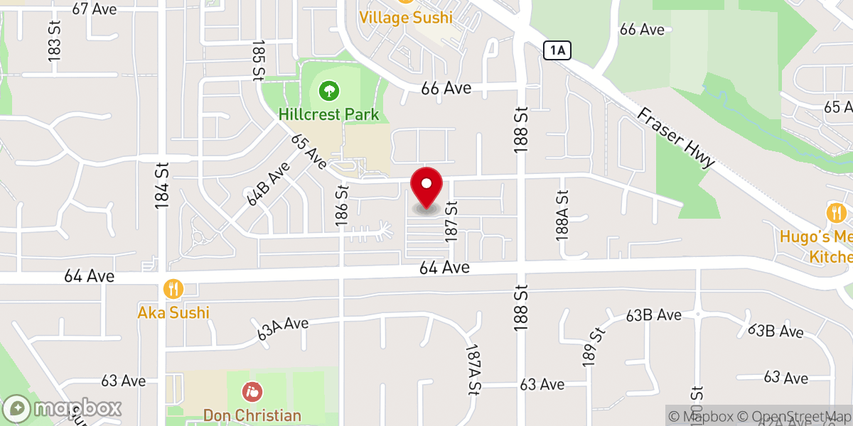 Map showing location of Cloverdale Baptist Church