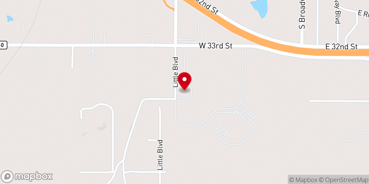 Map showing location of Crosspointe Church