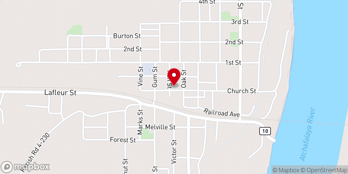 Map showing location of United States Postal Service