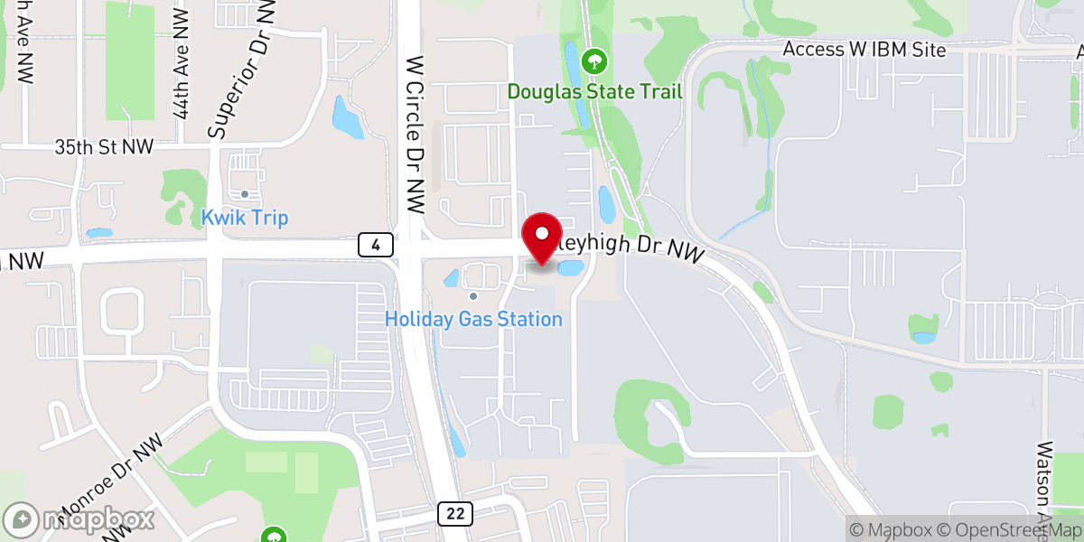 Map showing location of Transformation City Church