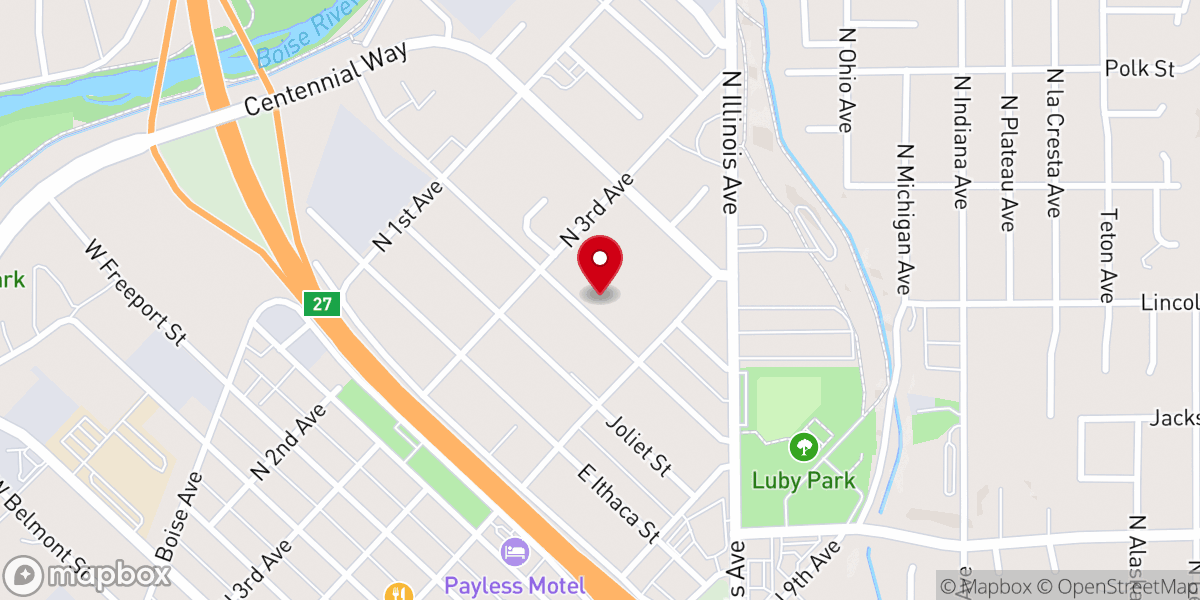 Map showing location of La Iglesia De Dios