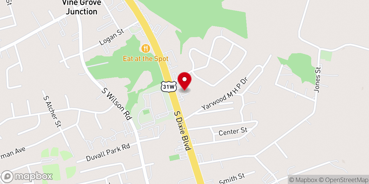 Map showing location of Lifeline Assembly of God