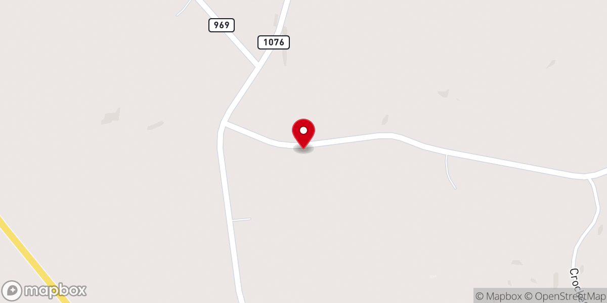 Map showing location of Maupin Church