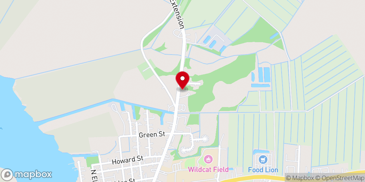 Map showing location of Zion Grove Disciples Church