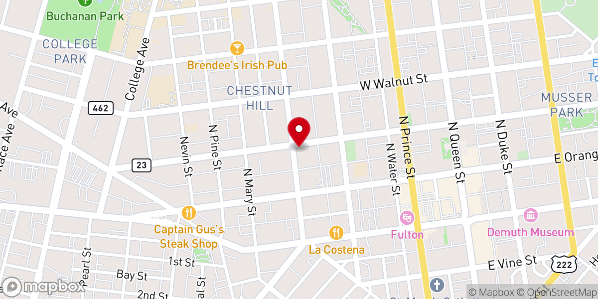 Map showing location of Community Fellowship Church - Chestnut Hill