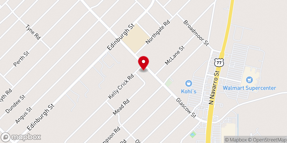 Map showing location of Lighthouse Free Will Baptist Church
