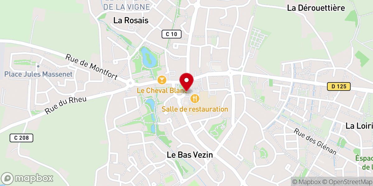 Map showing location of Monument aux Morts de Vezin-le-Coquet