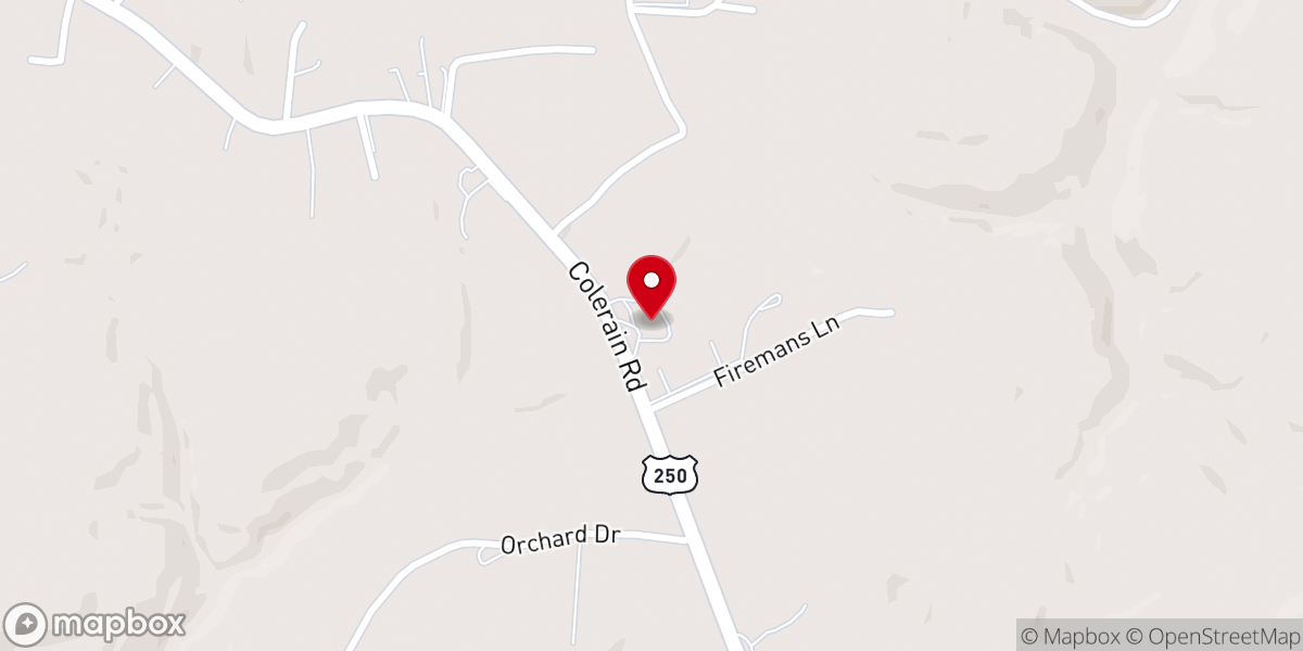 Map showing location of St Frances Cabrini Cath Church