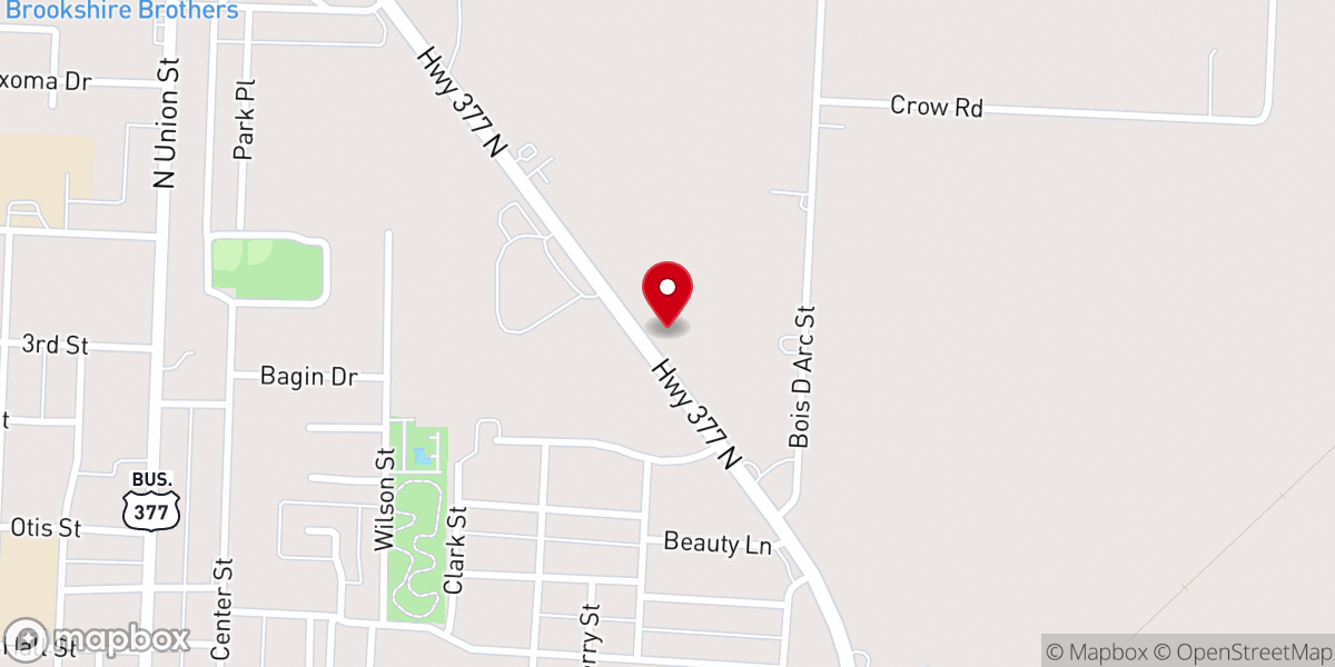 Map showing location of OneChurch Whitesboro