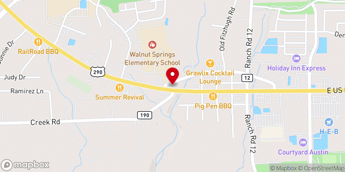 Map showing location of Dripping Springs Founder’s Day Festival