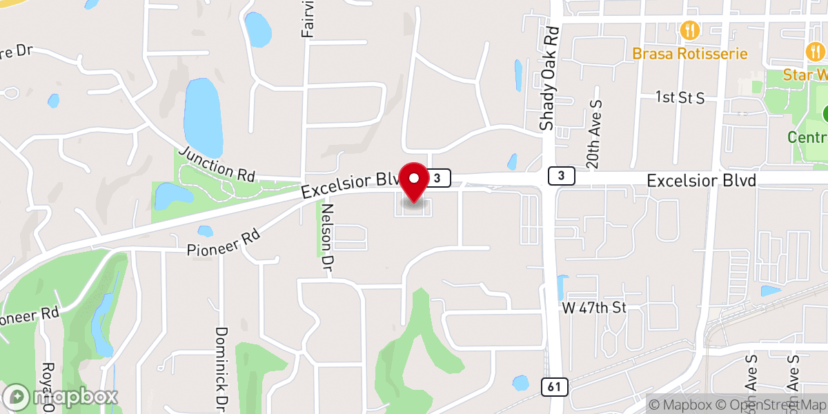 Map showing location of Oasis Church