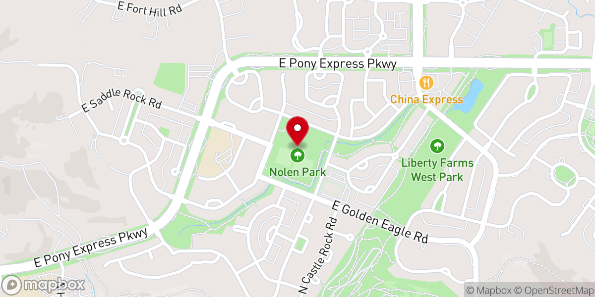 Map showing location of Nolen Park