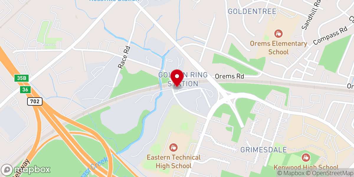 Map showing location of Maranatha Worship Center