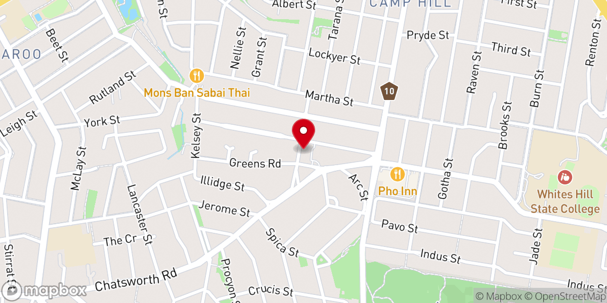 Map showing location of Regina Caeli Catholic Church Coorparoo Heights