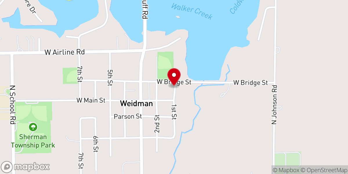 Map showing location of Robert Griffus Ministries