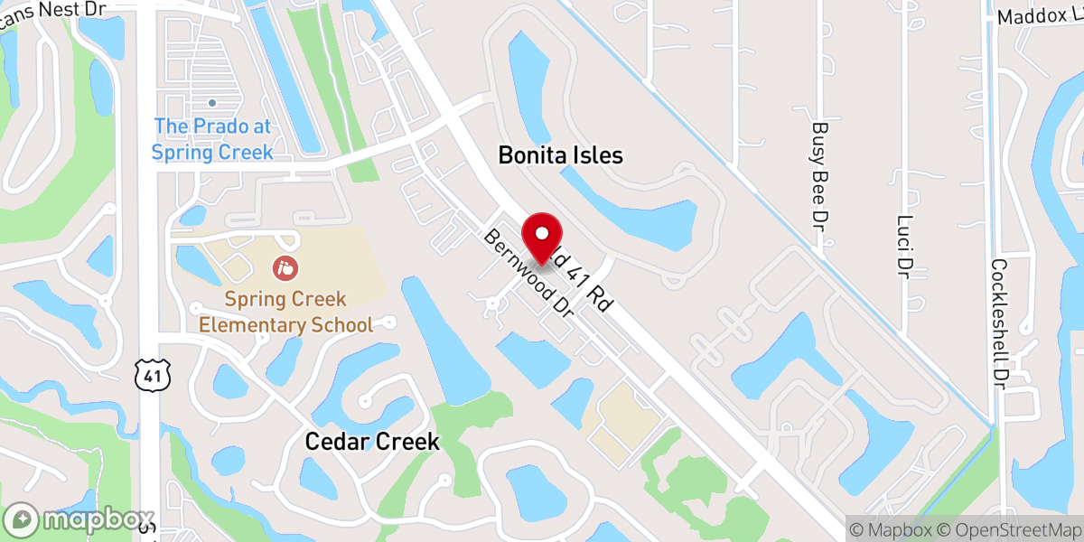 Map showing location of Iglesia De Dios Evangelio Completo -- Bonita Springs