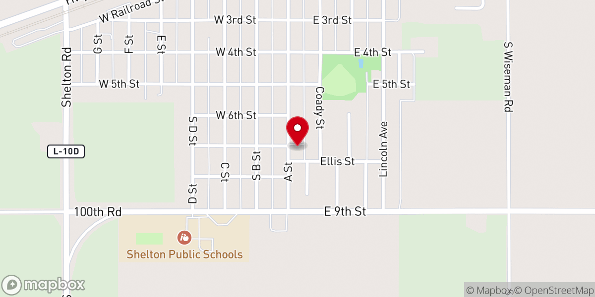 Map showing location of St Paul's Lutheran Church