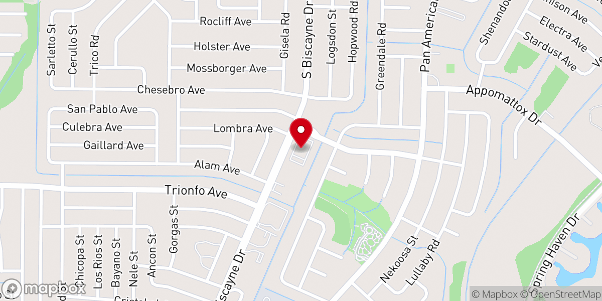 Map showing location of Biserica Crestina Romana, North Port