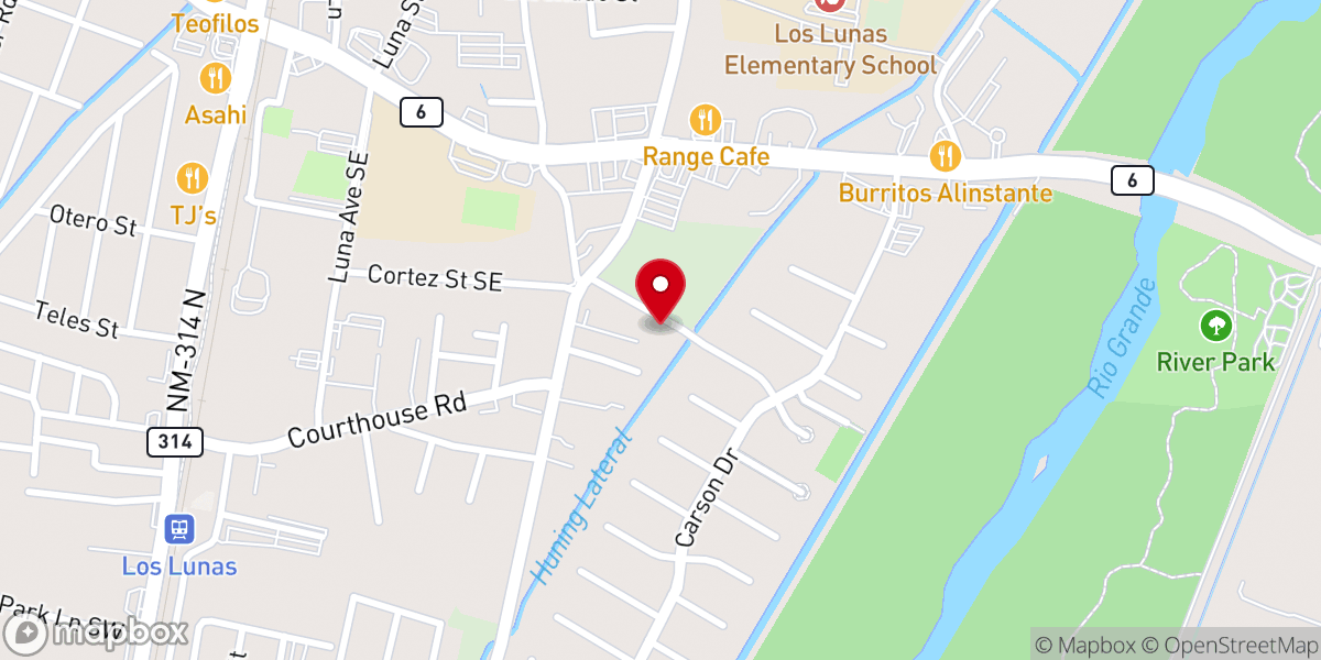 Map showing location of Freedom Worship Center