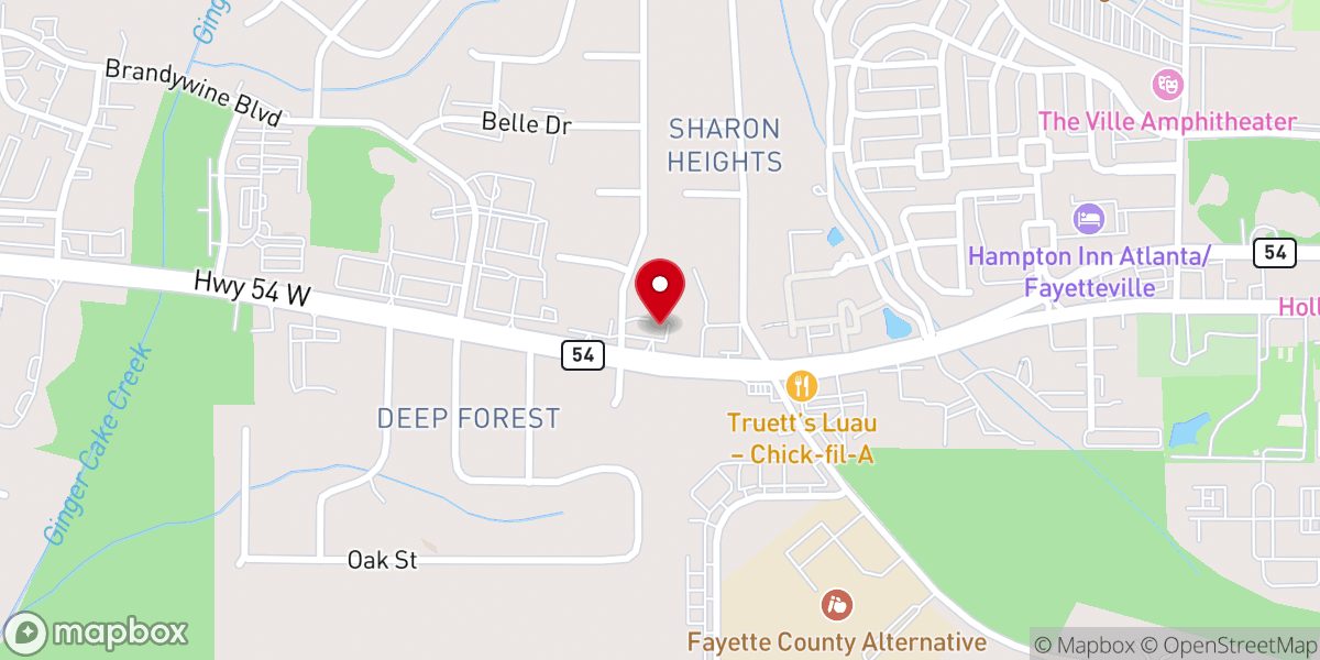 Map showing location of Grace Point Pentecostals