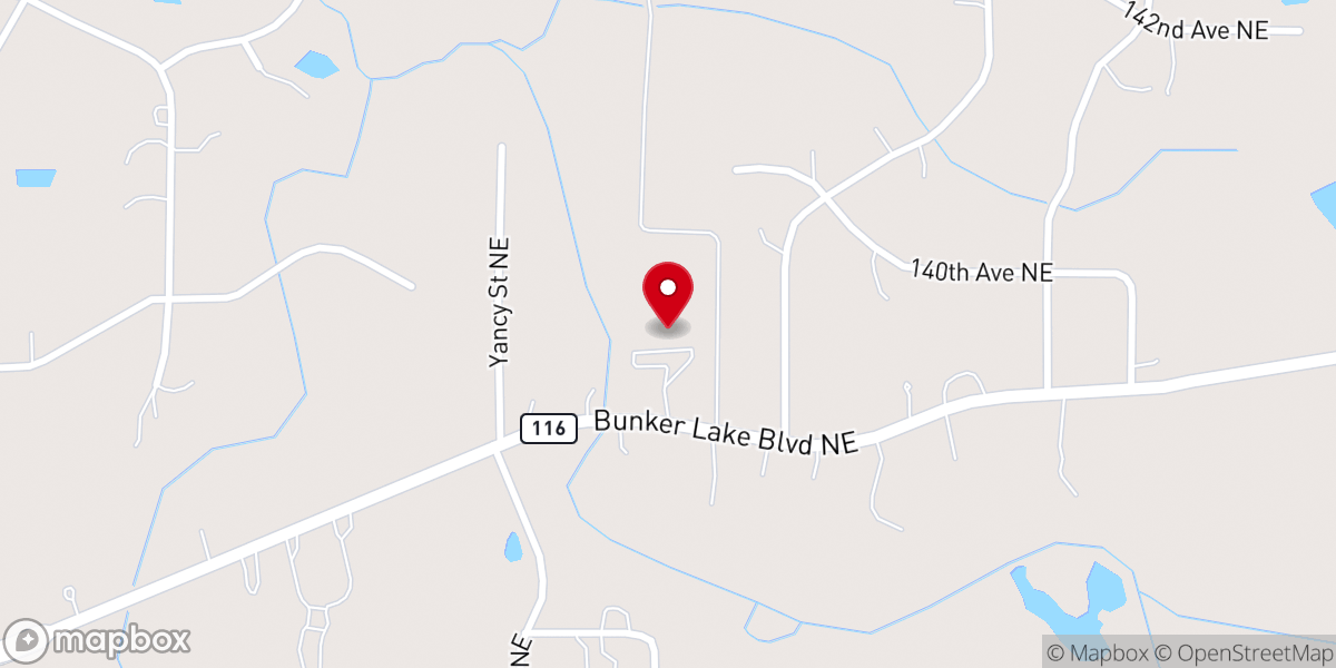 Map showing location of Spirit of Christ Lutheran Church