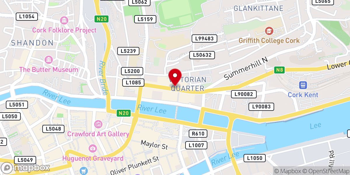 Map showing location of Grace Christian Church