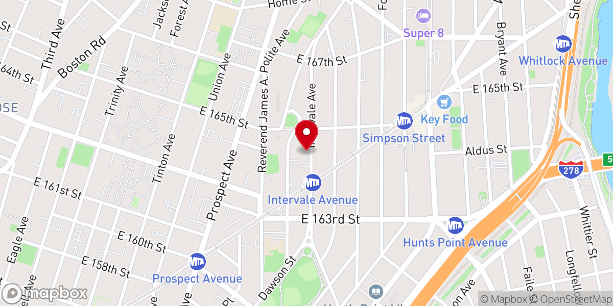Map showing location of Faithful Church Of God In Christ