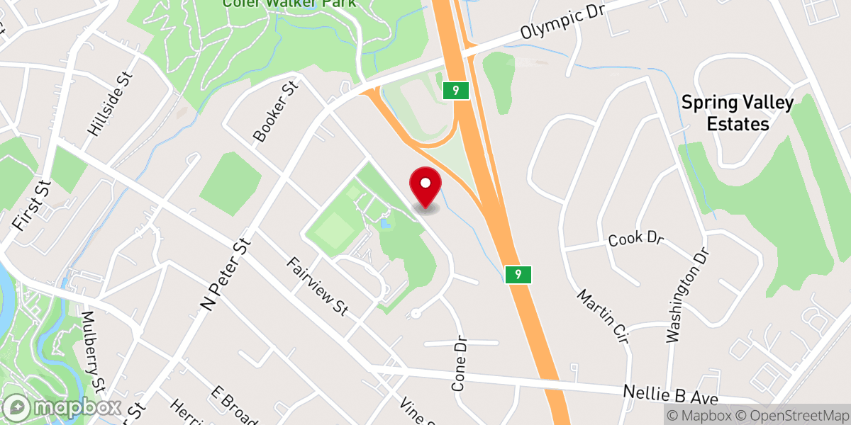 Map showing location of Macedonia Baptist Church