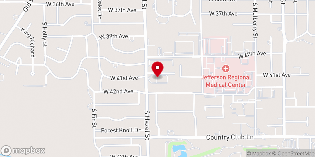 Map showing location of Grace Episcopal Church