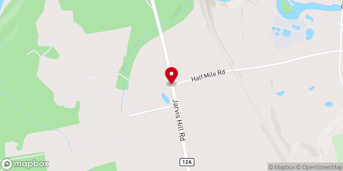 Map showing location of Union Church NH Historical Highway Marker