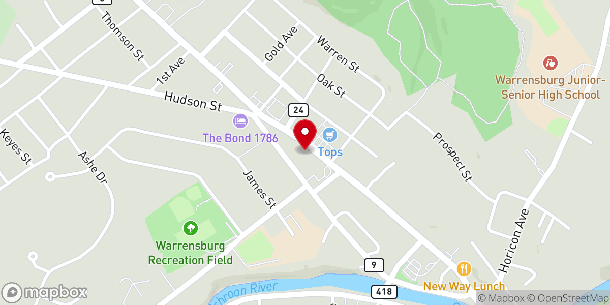 Map showing location of World's Largest Garage Sale - 2025 - October 3 - 5