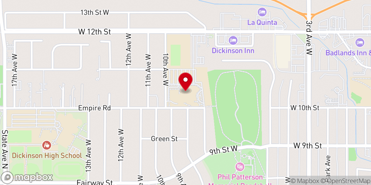 Map showing location of Trinity Catholic Schools