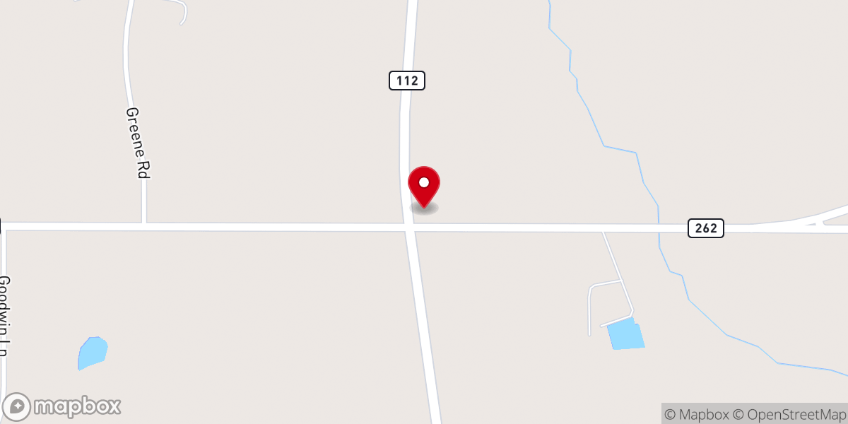 Map showing location of Crossroads Worship Center