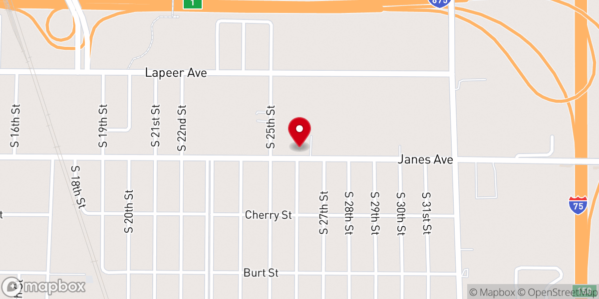 Map showing location of Faith Temple Ministries