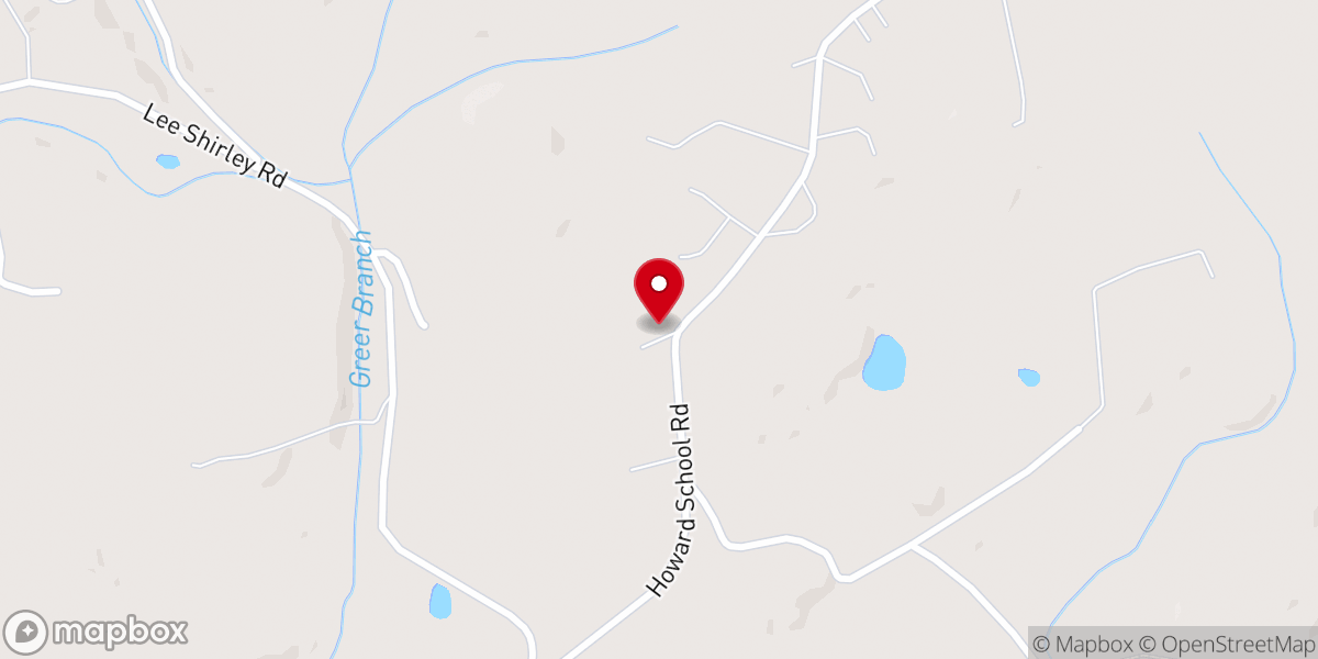 Map showing location of Smyrna Baptist Church