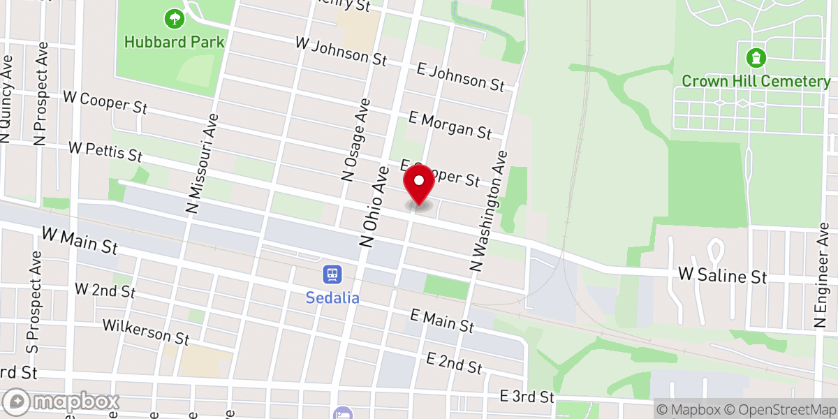Map showing location of Methodist Taylor Chapel