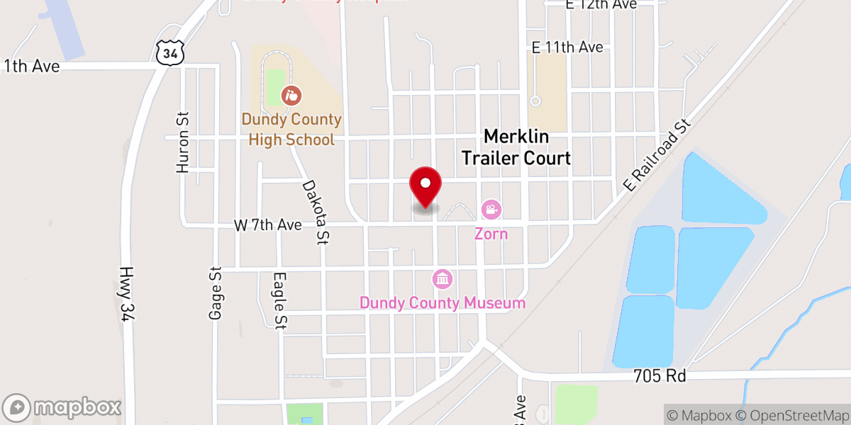 Map showing location of Trinity Baptist Church