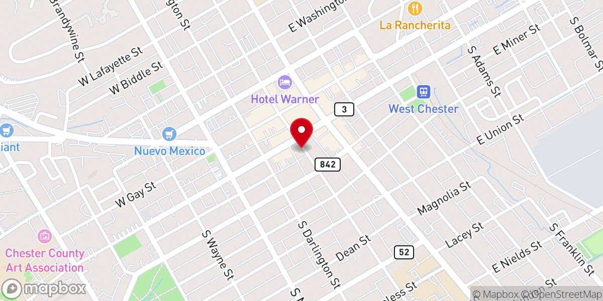 Map showing location of Church Street Gallery