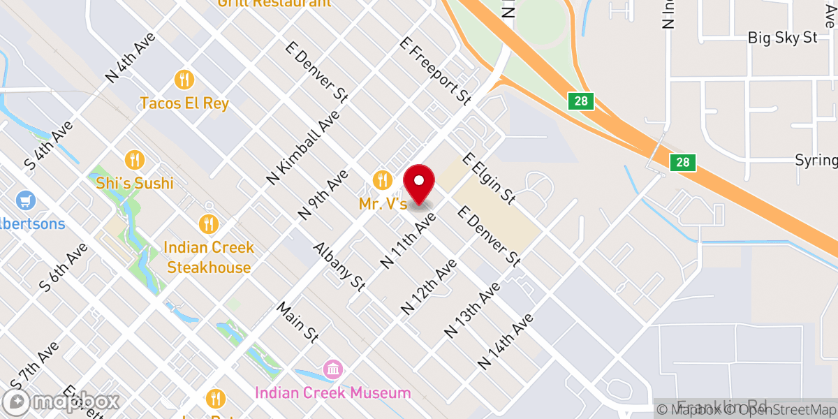 Map showing location of The Salvation Army Caldwell Corps