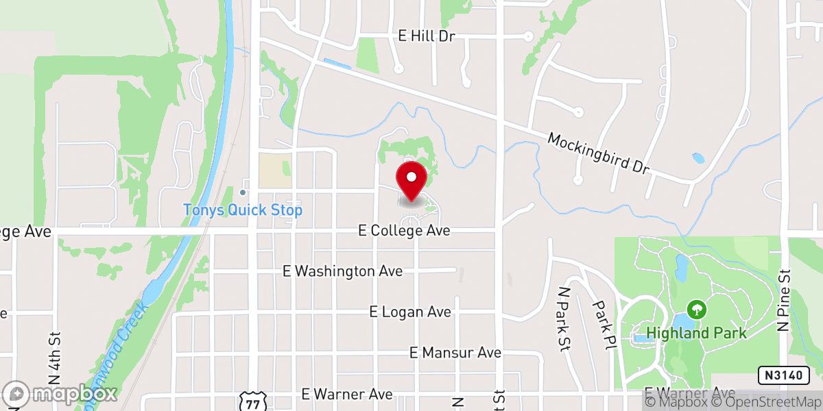 Map showing location of Dominion House