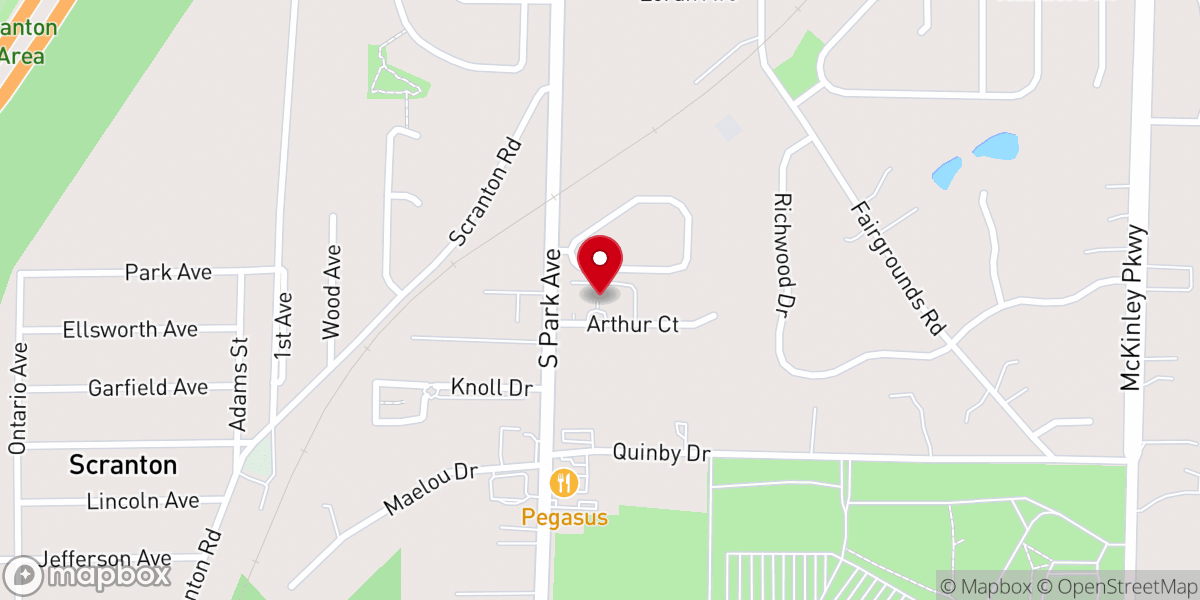 Map showing location of Bradford Place Enterprises Inc