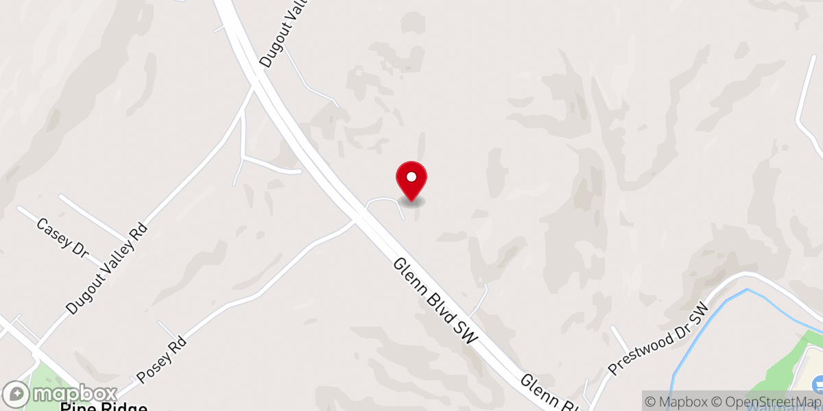 Map showing location of Fort Payne Church of God