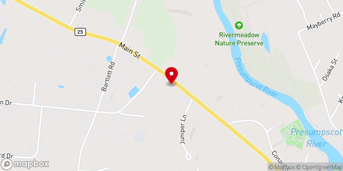 Map showing location of Living Word Baptist Church