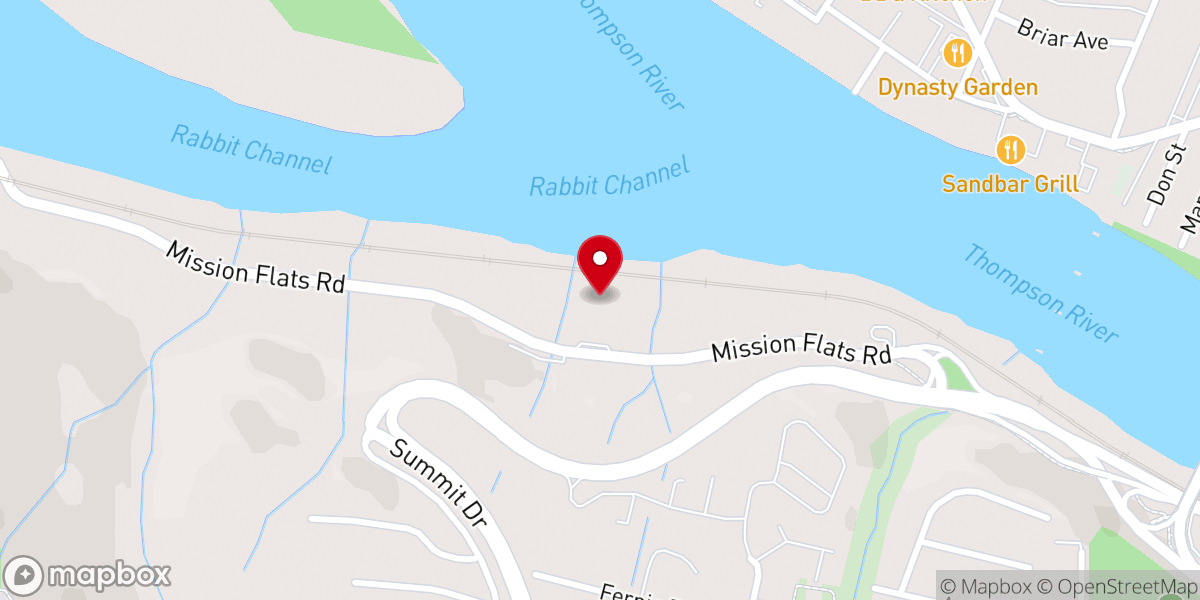 Map showing location of 800 Mission Flats Rd Unit 300