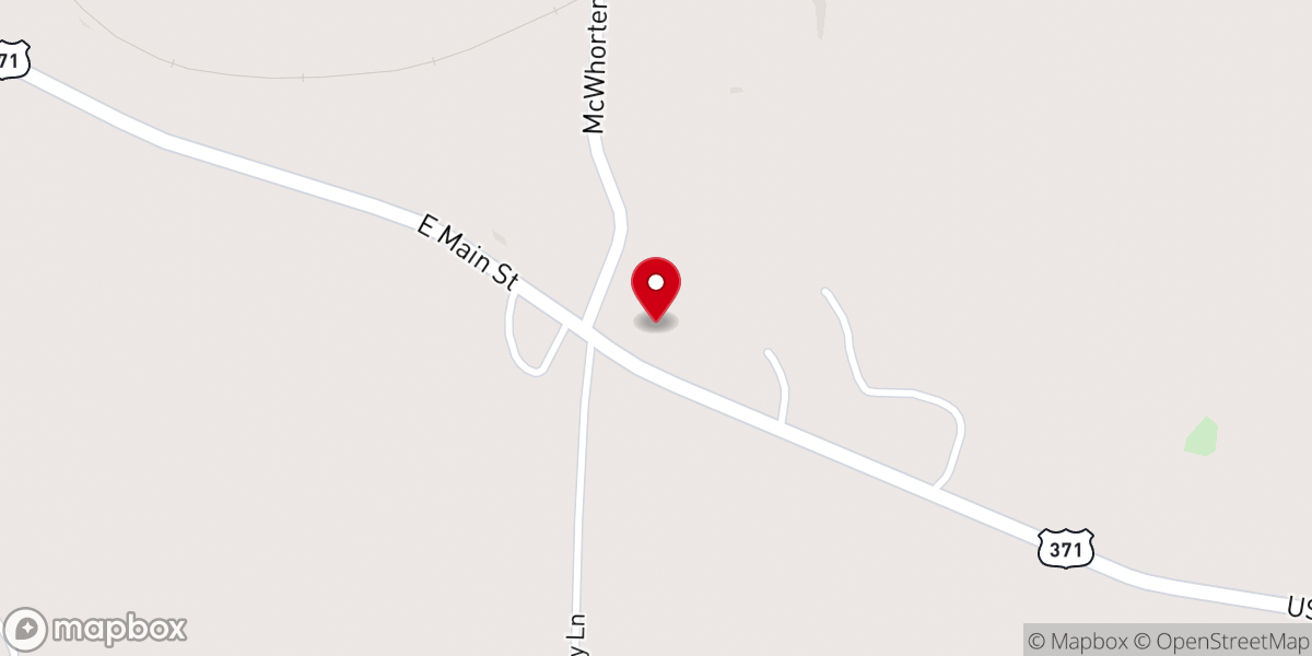 Map showing location of Mount Carmel Church
