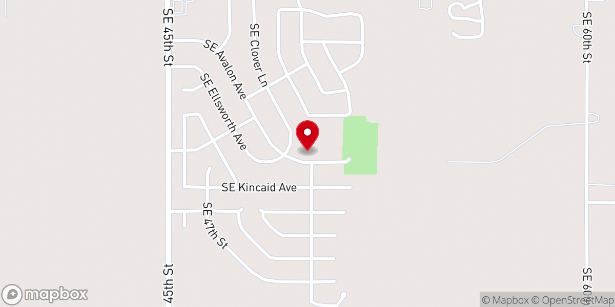 Map showing location of Church of Christ at Park Lane