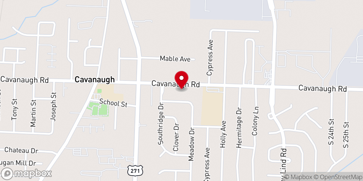 Map showing location of The Rock Church