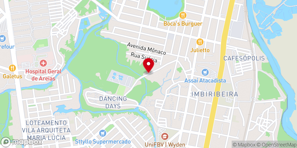 Map showing location of Igreja pentecostal em breve Jesus vem