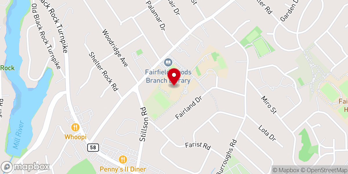 Map showing location of Southern Connecticut Church of Christ